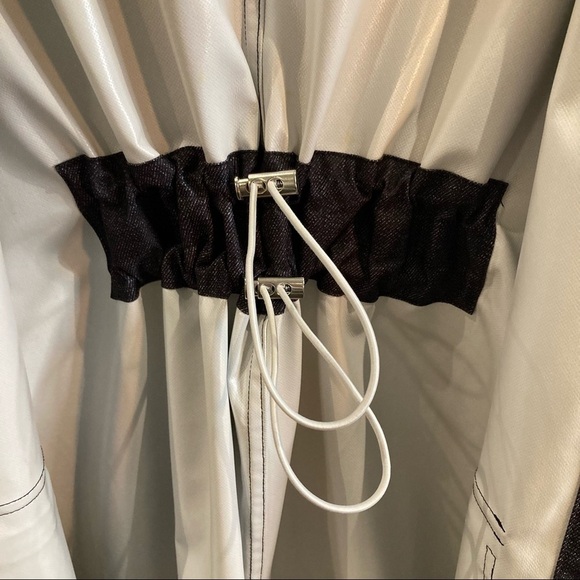 SOSKEN Sz 1-2 (US 22) Honor Denim Soft Shell Rain Jacket Coat Oversized - Picture 10 of 14